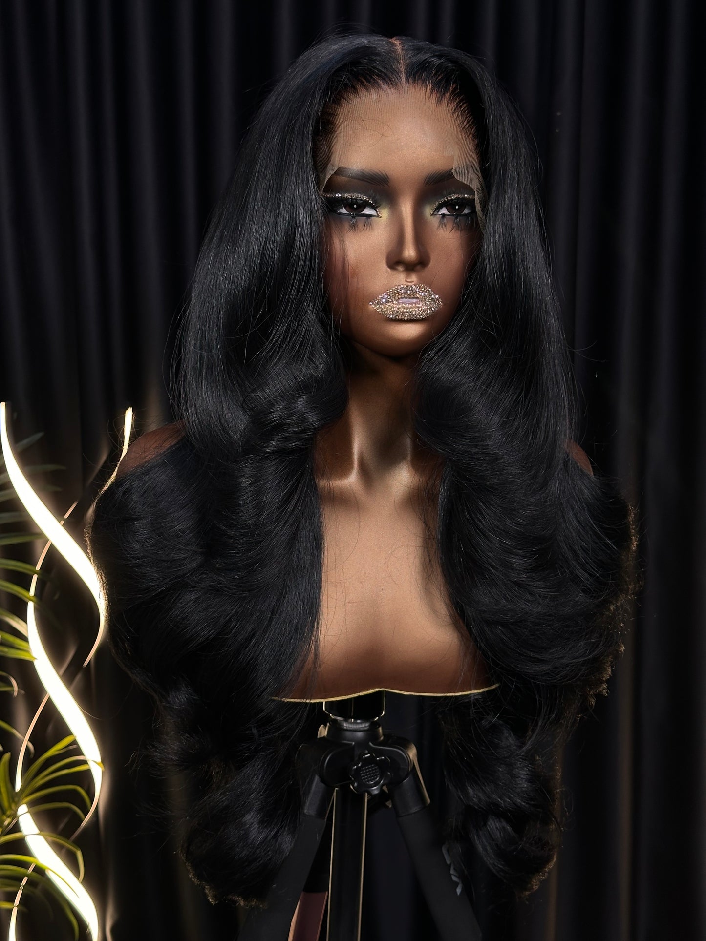Premium Raw Wavy wig(Jet black)