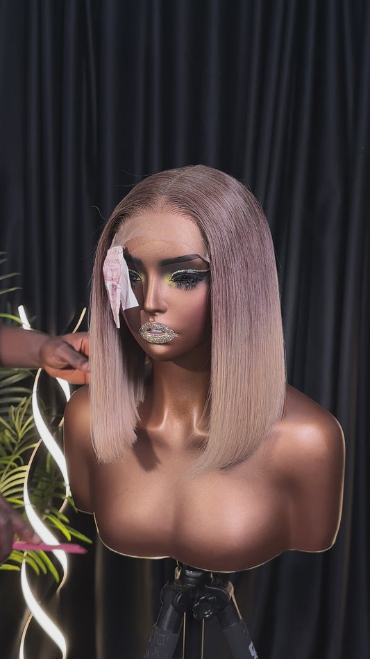 Premium Raw Bob Wig (Ash color)