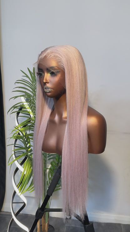 Straight Top Quality Frontal / Closure Ash Blonde