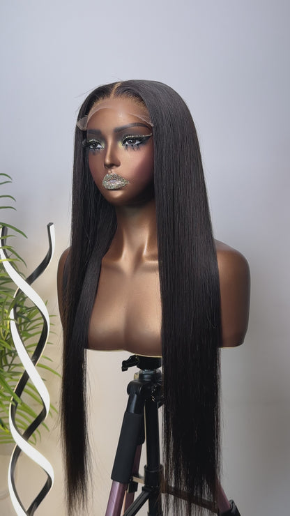 Straight Top Quality Frontal / Closure Natural wig