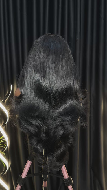 Premium Raw wavy wig (Jet Black)