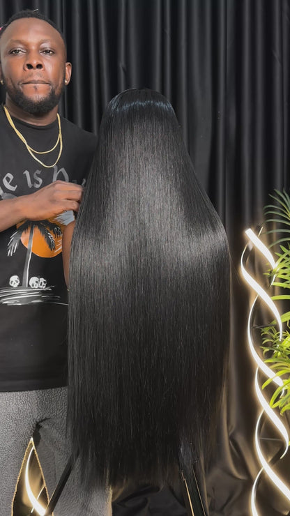 Premium Straight Raw Wig (Jet Black)